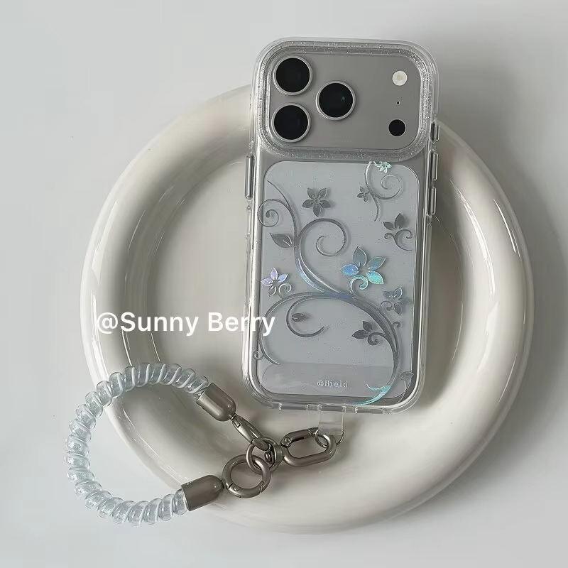 Phone Cases Xs Iphone - Fashion Simple Flower Vine Y2K Glitter