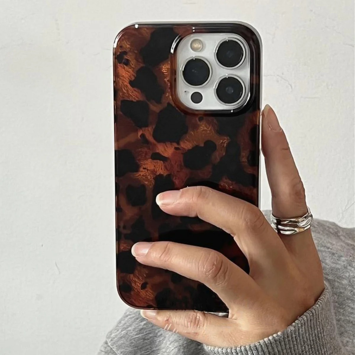 Phone Cases Xs Iphone - Retro Amber Texture Laser Phone Case