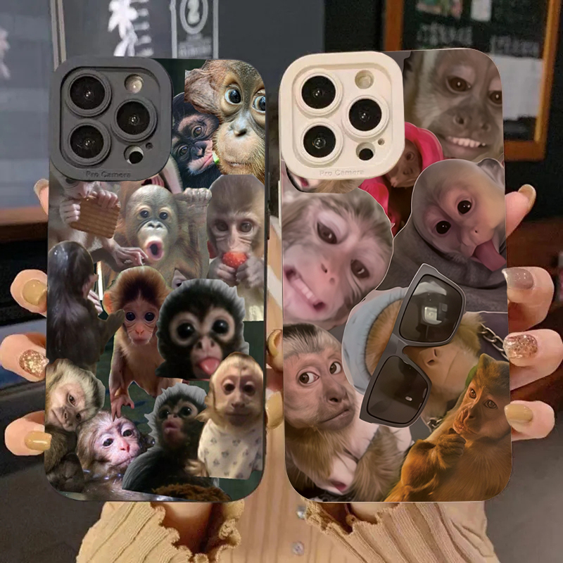 Phone Cases Galaxy S23 - Funny Monkey Phone Case For Samsung