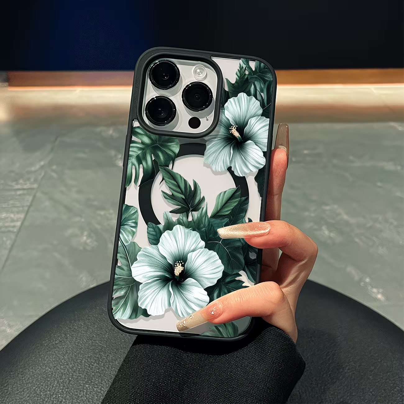 Phone Cases Xs Iphone - Green Floral Print Phone Case For