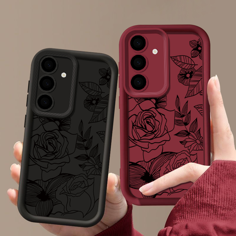 Phone Cases Motorola Edge 2025 - Flower Soft Case For Samsung Galaxy