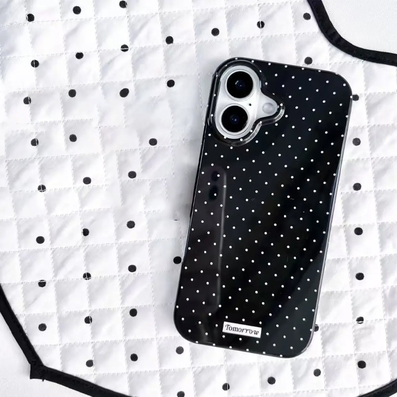 Ins White And Black Polka Dots - Phone Cases Polka Dot 评论和价格