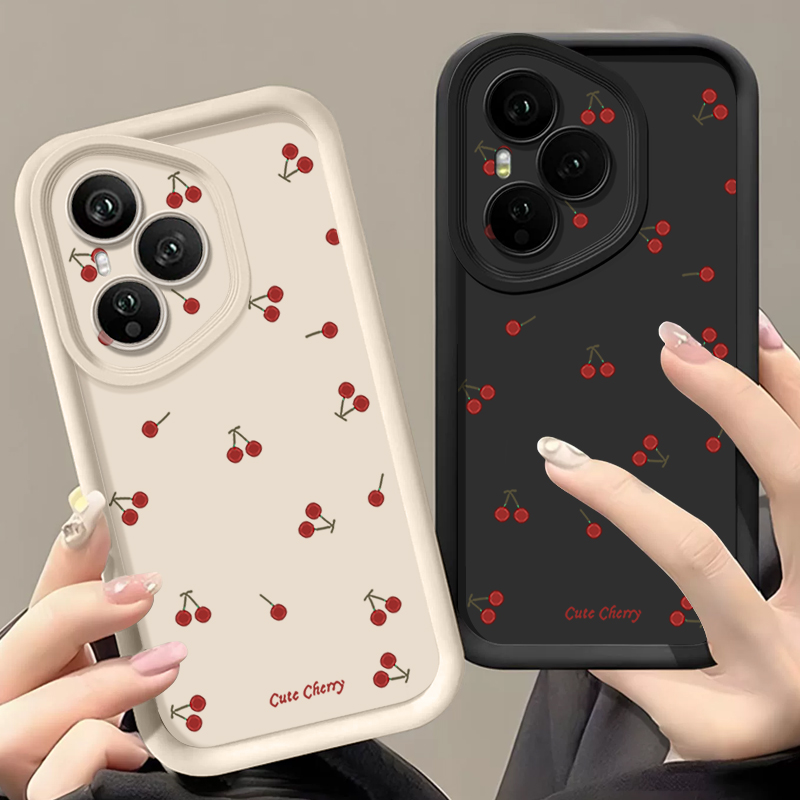 Mini Red Cherry Printed Soft T - Phone Cases Honor 评论和价格