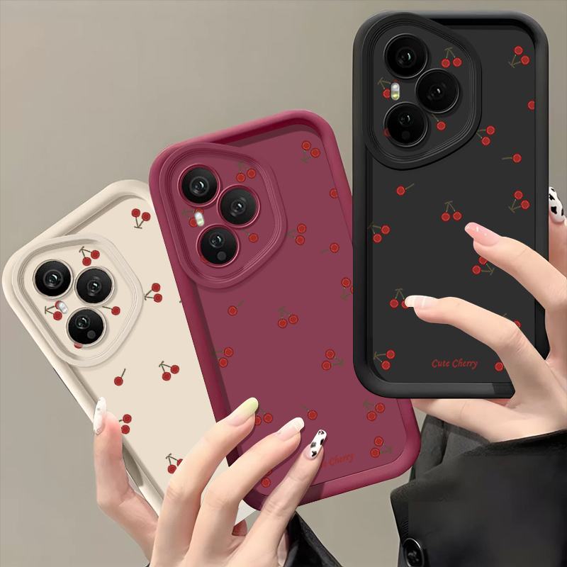 Mini Red Cherry Printed Soft T - Phone Cases Honor 评论和价格