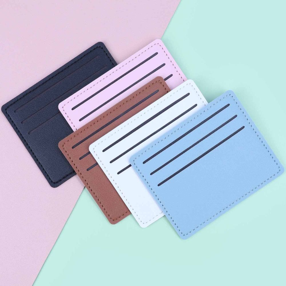 New PU Leather PU Card Holder  - Slim Card Slot Case 评论和价格