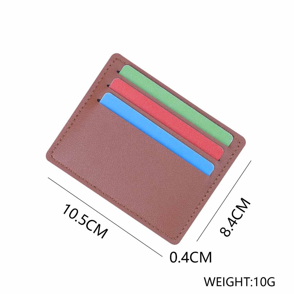 New PU Leather PU Card Holder  - Slim Card Slot Case 评论和价格