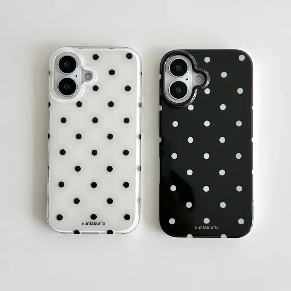 Minimalist Black and White Pol - Phone Cases Polka Dot 评论和价格