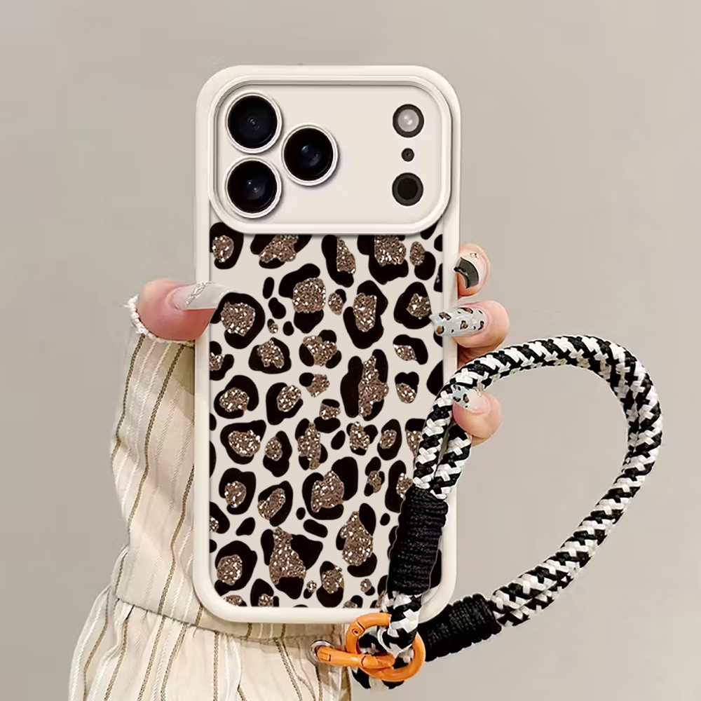 Leopard Print INS Hand Wrist S - Phone Cases With Straps 评论和价格