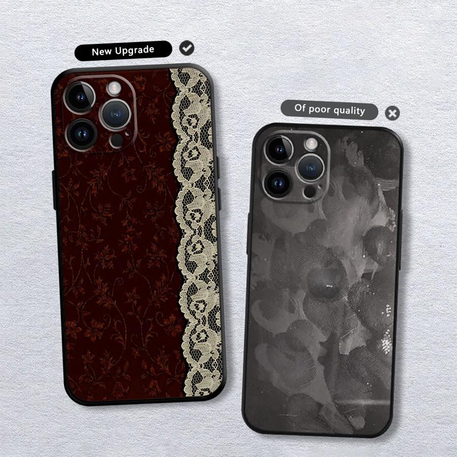 Black And Red Sexy Lace Phone  - Phone Cases Xs Iphone 评论和价格