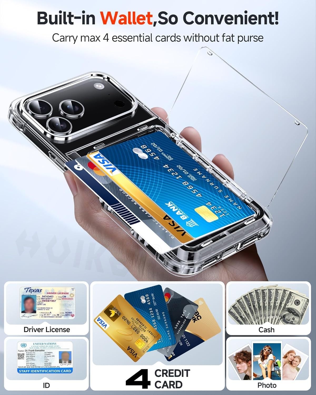 Wallet Card Case For Apple iPh - Slim Card Slot Case 评论和价格