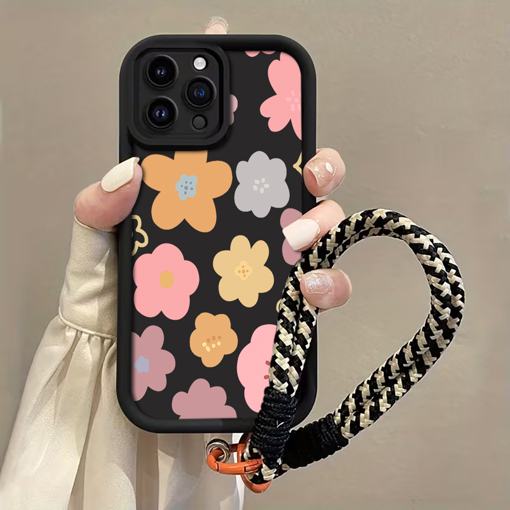 Macaron Flowers Strap Rope Pho - Phone Cases With Straps 评论和价格