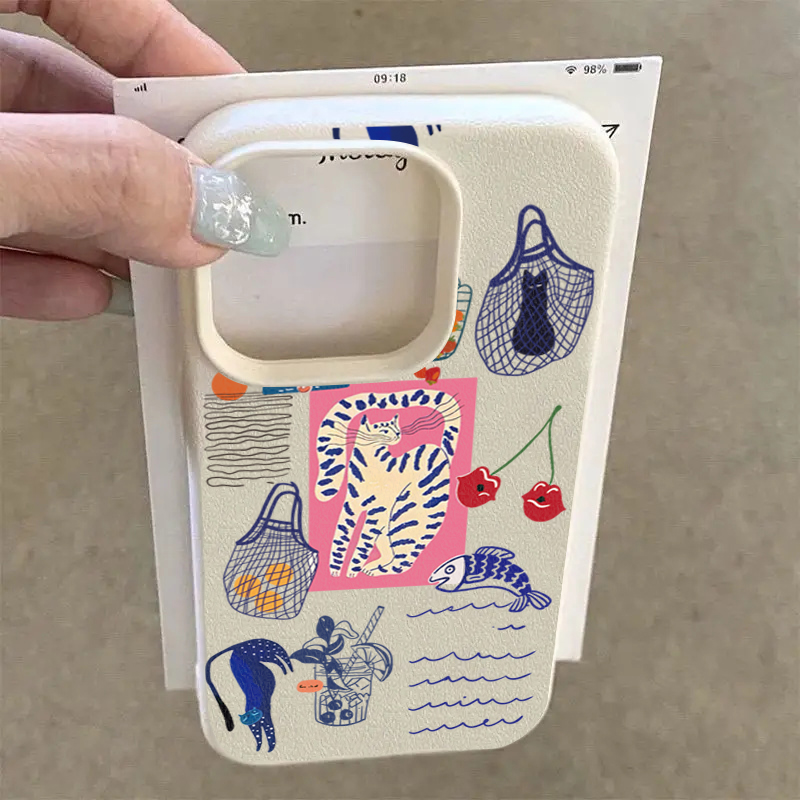 Cute Cherry Cat Print Phone Ca - Phone Cases Xs Iphone 评论和价格