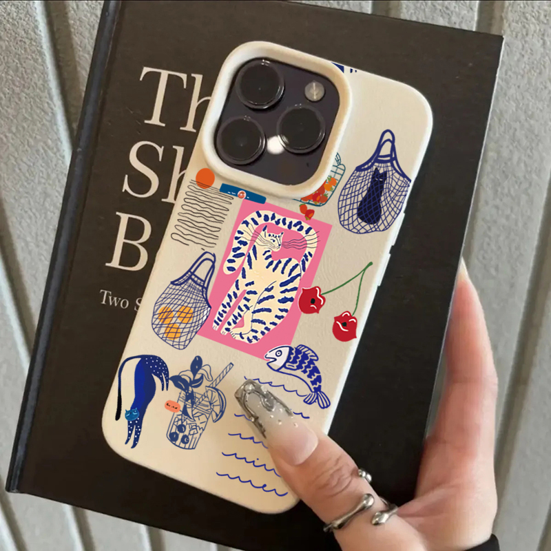 Cute Cherry Cat Print Phone Ca - Phone Cases Xs Iphone 评论和价格