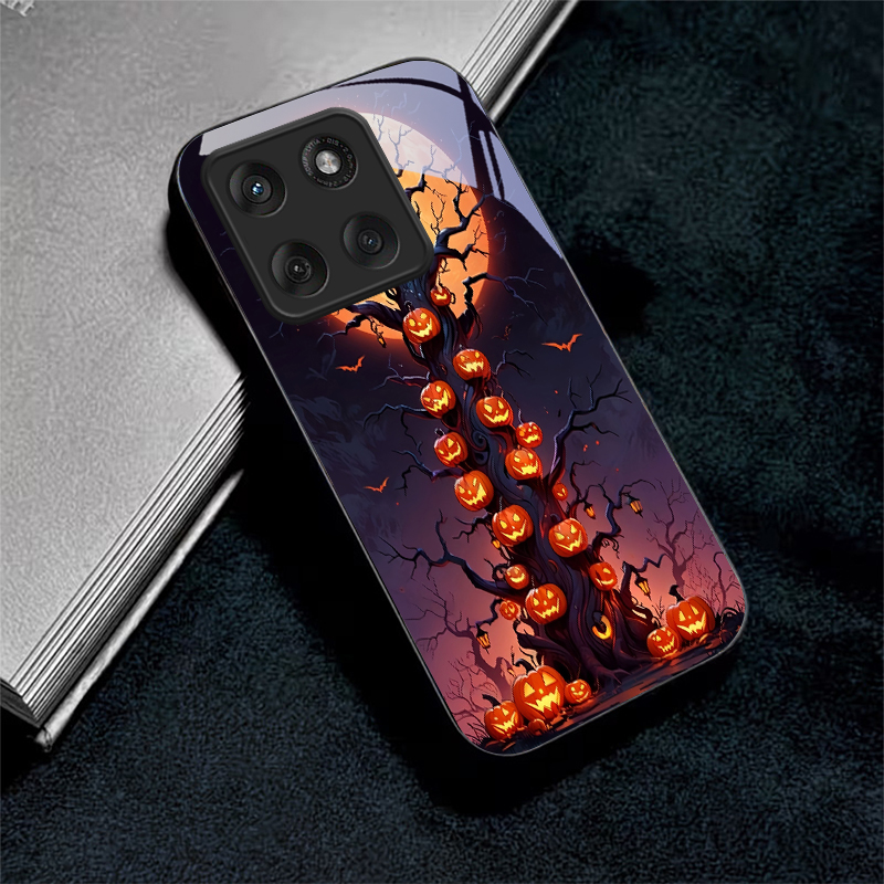 Halloween Pumpkin Black Glass  - Phone Cases Motorola 评论和价格