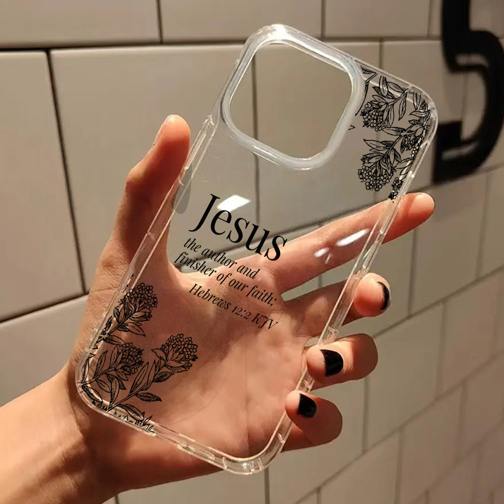 Jesus Bible Verse Floral Patte - Phone Cases Jesus 评论和价格