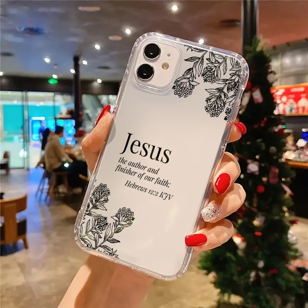 Jesus Bible Verse Floral Patte - Phone Cases Jesus 评论和价格