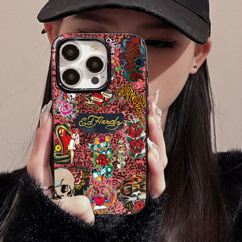 Leopard Print Skull Snake Tige - Phone Cases Leopard Print 评论和价格