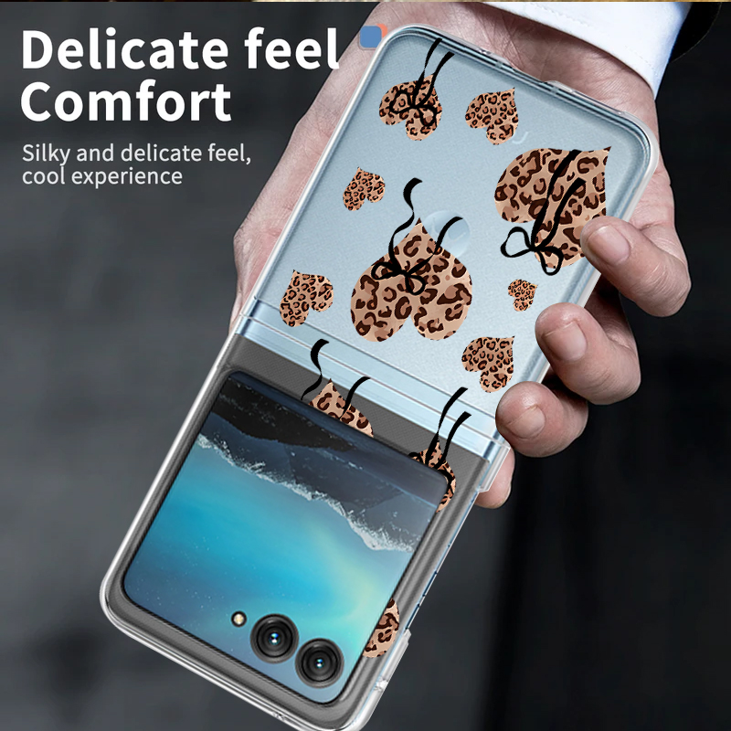 Leopard Print Hearts Pattern C - Phone Cases Motorola 评论和价格