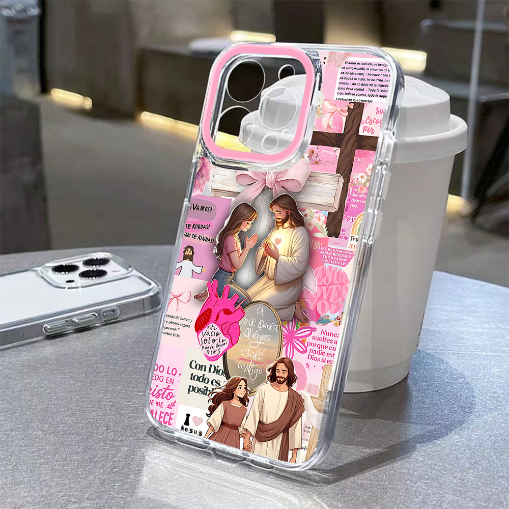 Colorful Painted Jesus Phone C - Phone Cases Jesus 评论和价格