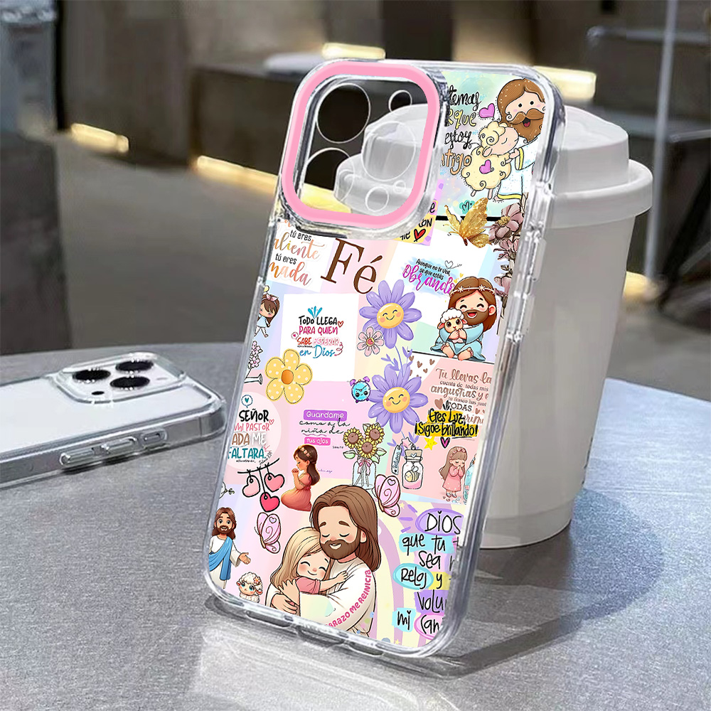 Colorful Painted Jesus Phone C - Phone Cases Jesus 评论和价格