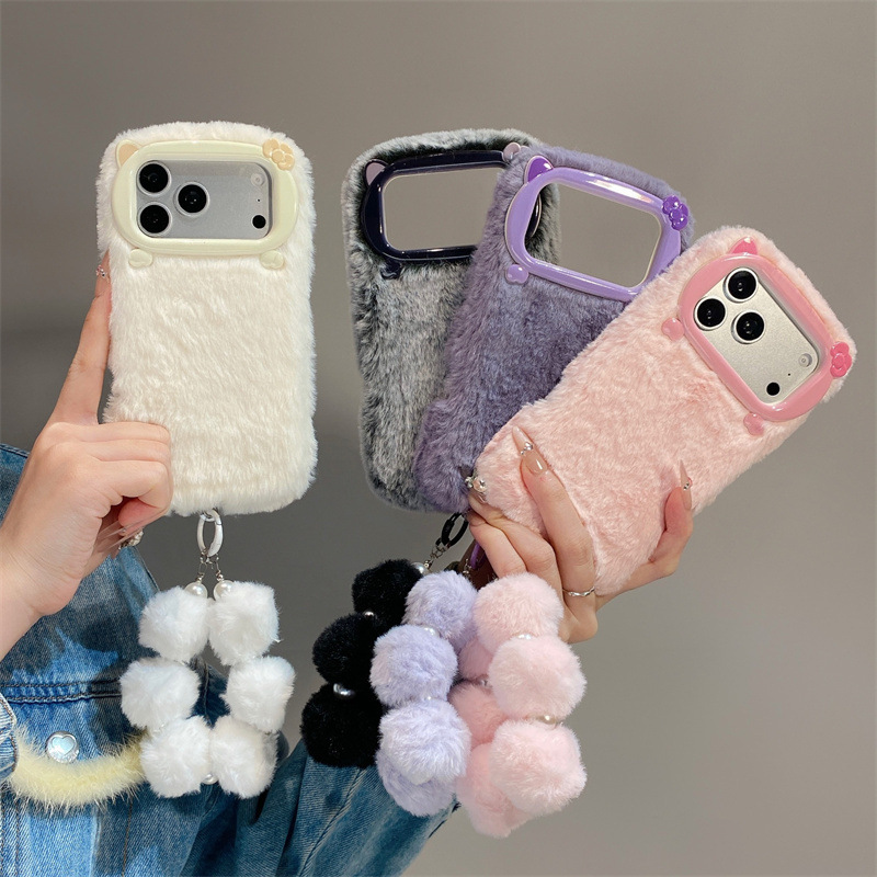Luxury Solid Colors Furry Plus - Phone Cases For Iphone 11 评论和价格