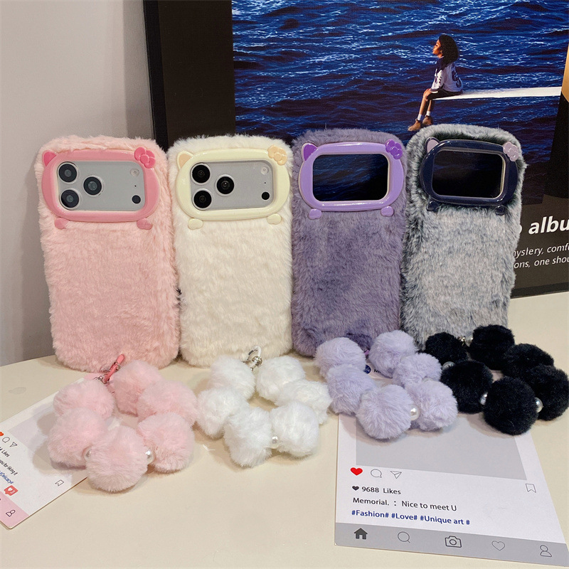 Luxury Solid Colors Furry Plus - Phone Cases For Iphone 11 评论和价格