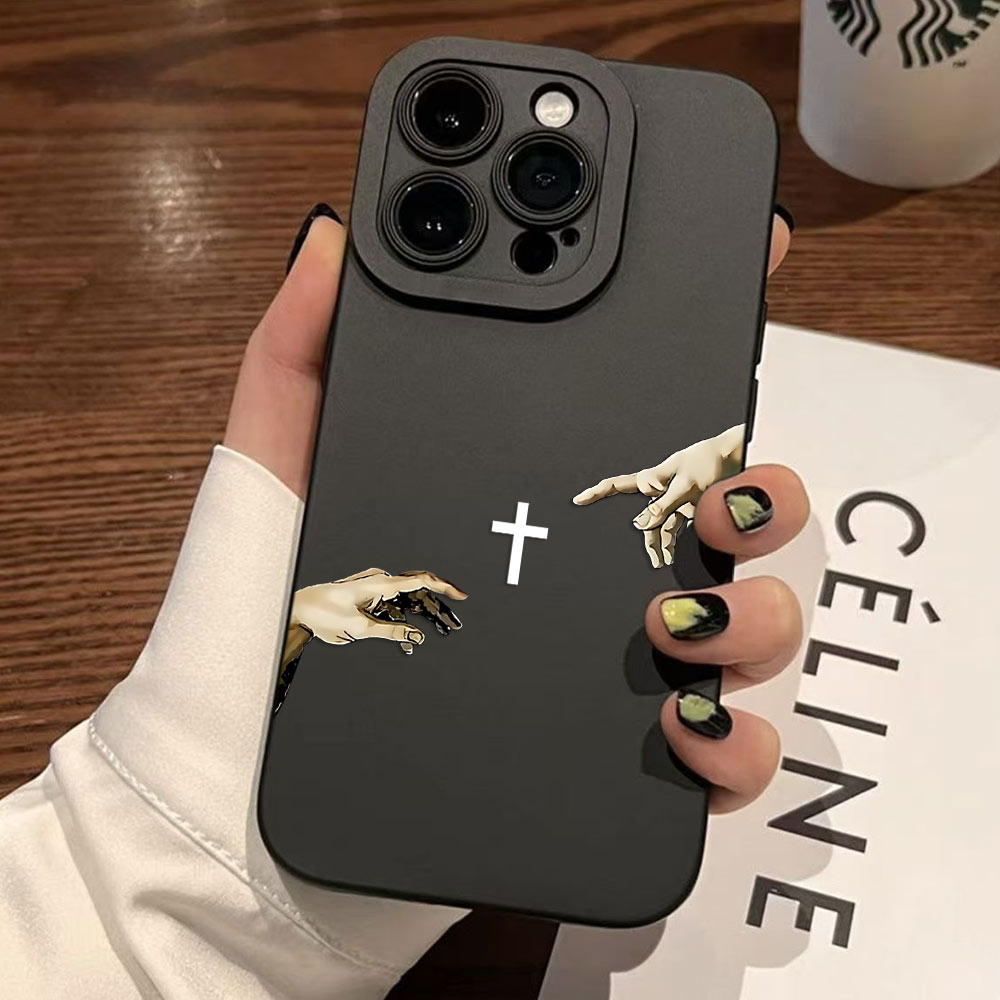 Jesus Cross Painted Anti-Shock - Phone Cases Jesus 评论和价格