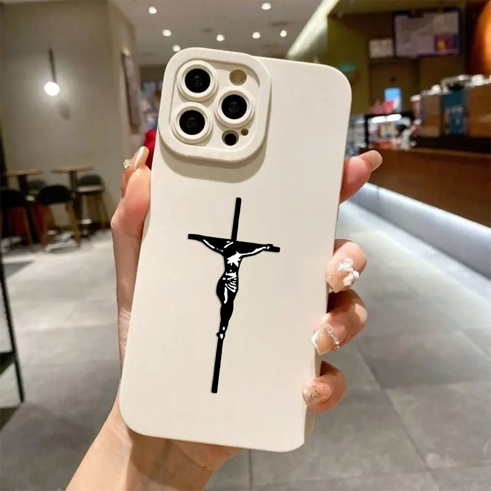 Jesus Cross Painted Anti-Shock - Phone Cases Jesus 评论和价格