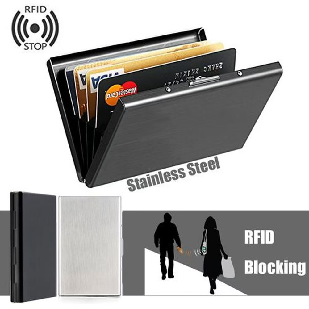 Slim Stainless Steel RFID Card - Slim Card Slot Case 评论和价格