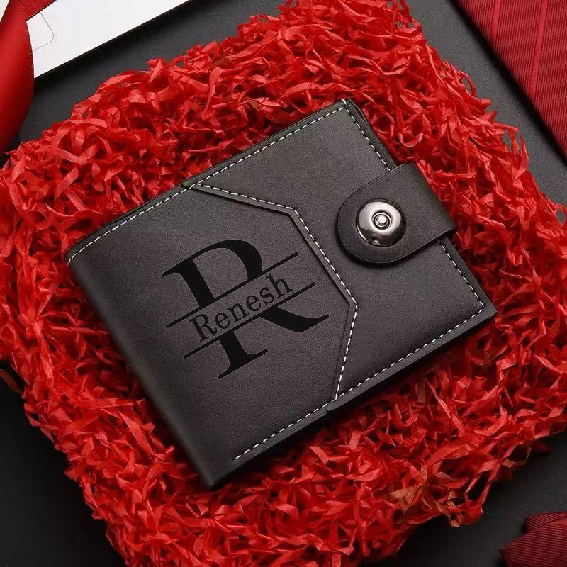 Customized Name PU Leather Men - Slim Card Slot Case 评论和价格