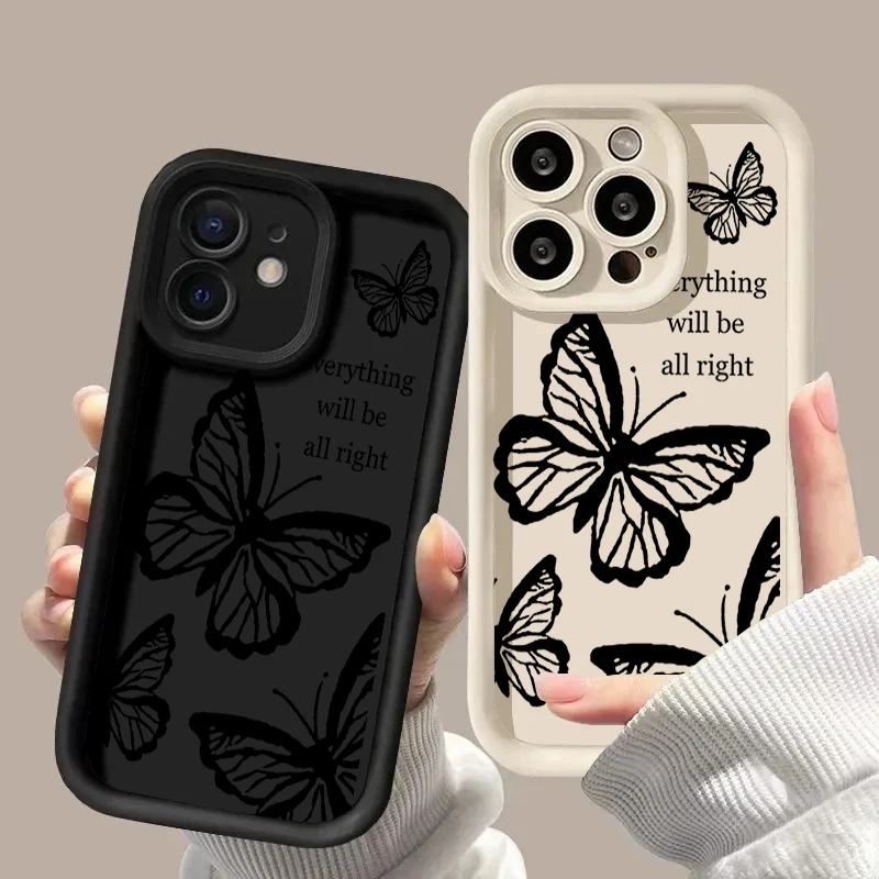 Black Butterfly Case for Motor - Phone Cases Motorola Edge 2025 评论和价格