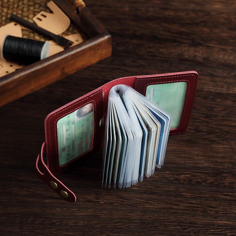 Ultra Thin 30 Slot PU Leather  - Slim Card Slot Case 评论和价格