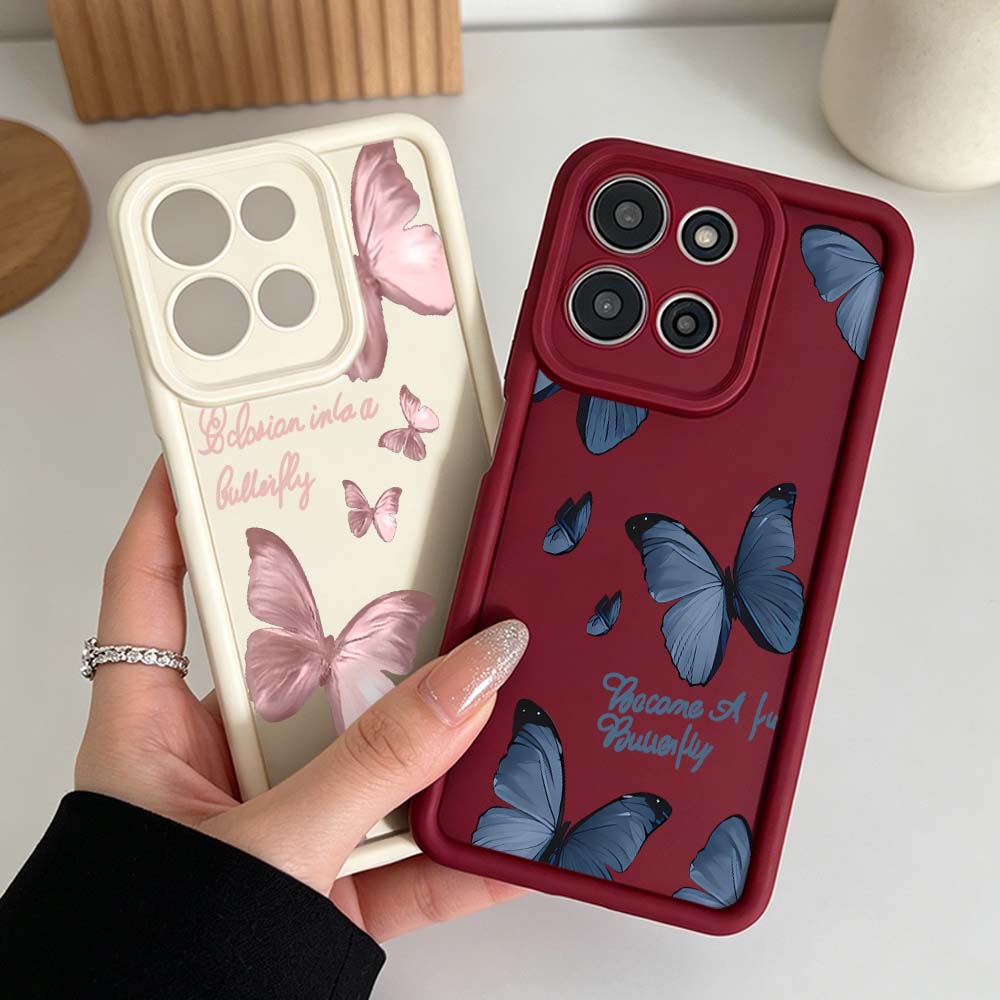 Retro Butterfly pattern Cover  - Phone Cases Motorola Edge 2025 评论和价格