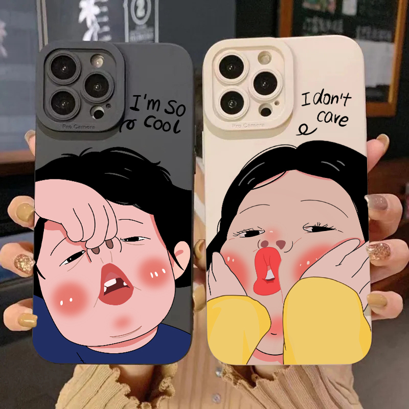 Cartoon Funny Boy Girl Couple  - Phone Cases Xr Boys 评论和价格