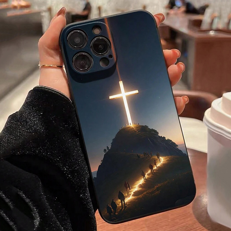 Jesus Cross Painted Phone Case - Phone Cases Jesus 评论和价格