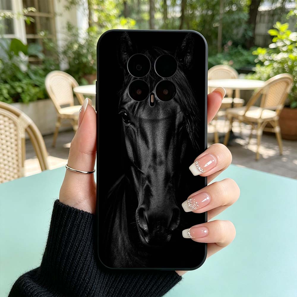 Black Horse Pattern For Huawei - Phone Cases Horse 评论和价格