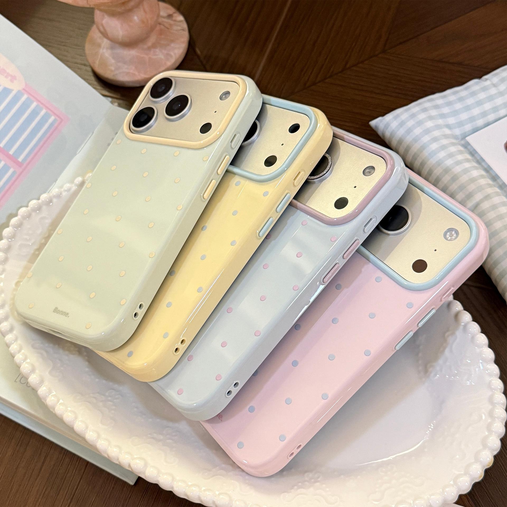 INS Korean Polka Dots Candy Co - Phone Cases Polka Dot 评论和价格