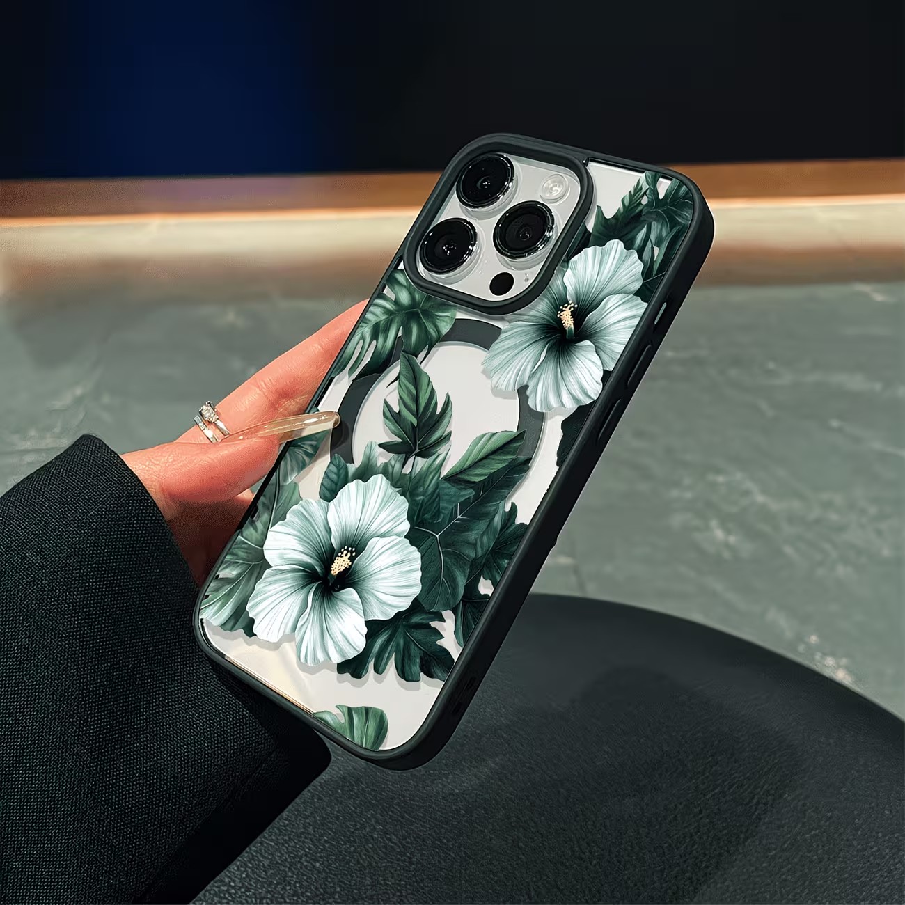 Green Floral Print Phone Case  - Phone Cases Xs Iphone 评论和价格