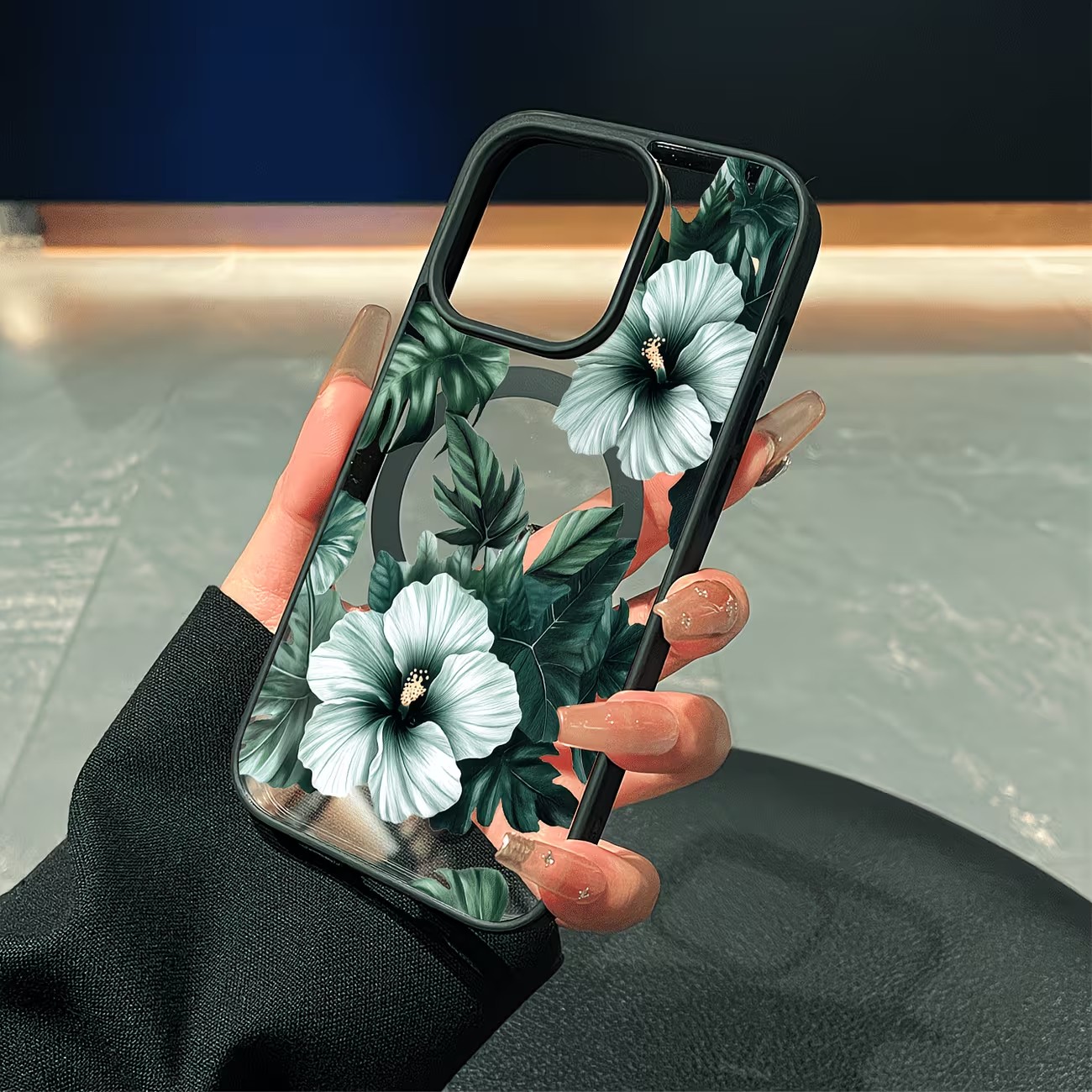 Green Floral Print Phone Case  - Phone Cases Xs Iphone 评论和价格