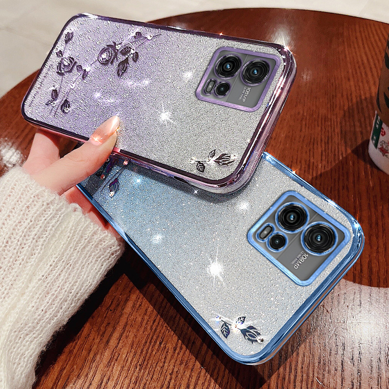 Plating Floral Case for Motoro - Phone Cases Motorola Edge 2025 评论和价格