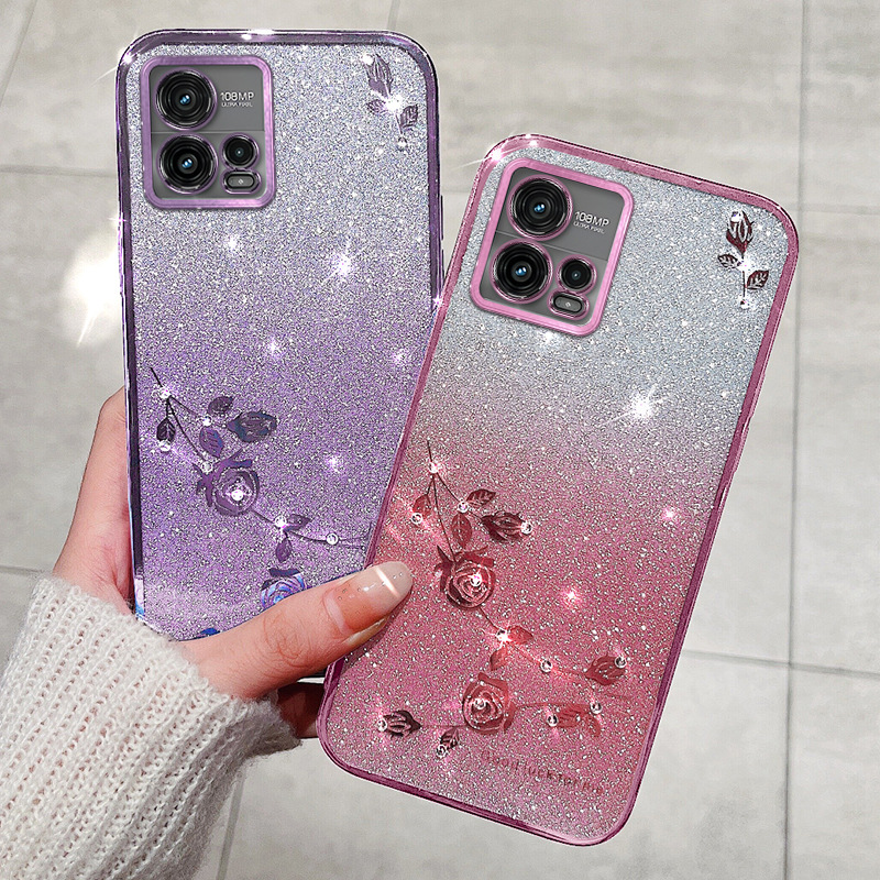 Plating Floral Case for Motoro - Phone Cases Motorola Edge 2025 评论和价格