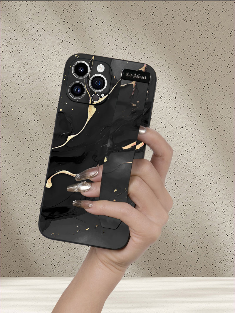 Luxury Liquid Silicone Marble  - Phone Cases With Straps 评论和价格