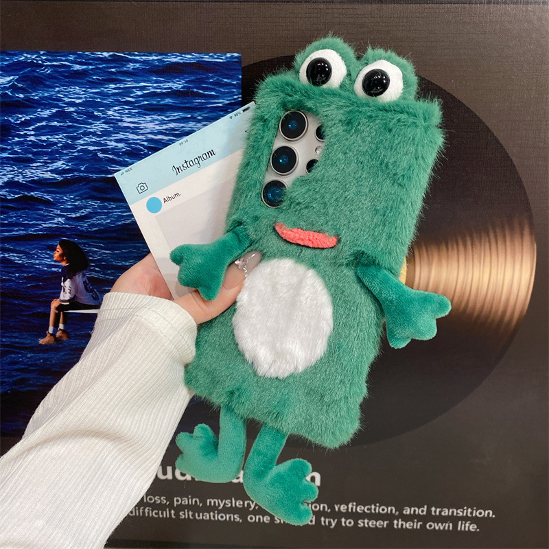 Plush Frog Phone Case, Cute Gr - Phone Cases Galaxy S23 评论和价格